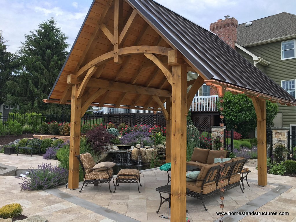 Wooden Pavilions, Timber Frame Pavilions Homestead Structures